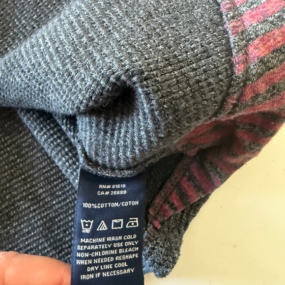 Robert Graham Designer Dark Heather Gray Casual Quarter Zip Sweater Mens LARGE - Picture 8 of 8